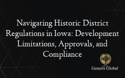 Navigating Historic District Regulations in Iowa: Development Limitations, Approvals, and Compliance