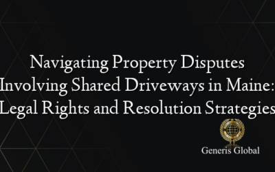 Navigating Property Disputes Involving Shared Driveways in Maine: Legal Rights and Resolution Strategies