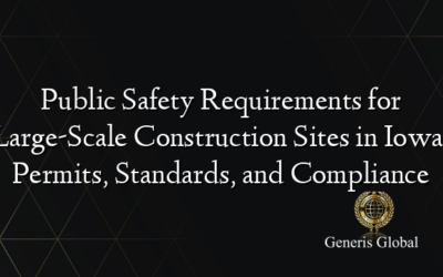 Public Safety Requirements for Large-Scale Construction Sites in Iowa: Permits, Standards, and Compliance