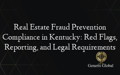 Real Estate Fraud Prevention Compliance in Kentucky: Red Flags, Reporting, and Legal Requirements
