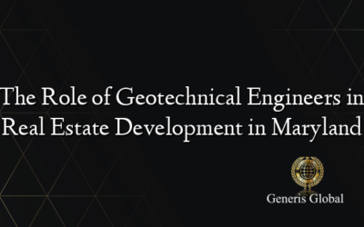 The Role of Geotechnical Engineers in Real Estate Development in Maryland