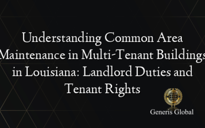 Understanding Common Area Maintenance in Multi-Tenant Buildings in Louisiana: Landlord Duties and Tenant Rights