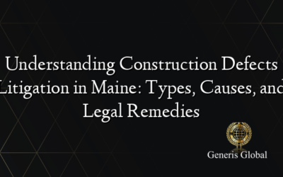 Understanding Construction Defects Litigation in Maine: Types, Causes, and Legal Remedies