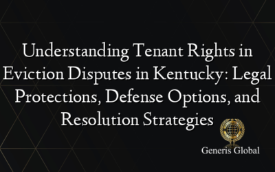 Understanding Tenant Rights in Eviction Disputes in Kentucky: Legal Protections, Defense Options, and Resolution Strategies