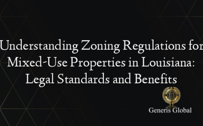 Understanding Zoning Regulations for Mixed-Use Properties in Louisiana: Legal Standards and Benefits