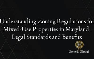 Understanding Zoning Regulations for Mixed-Use Properties in Maryland: Legal Standards and Benefits