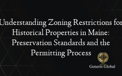 Understanding Zoning Restrictions for Historical Properties in Maine: Preservation Standards and the Permitting Process