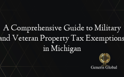 A Comprehensive Guide to Military and Veteran Property Tax Exemptions in Michigan