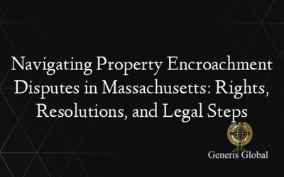 Navigating Property Encroachment Disputes in Massachusetts: Rights, Resolutions, and Legal Steps