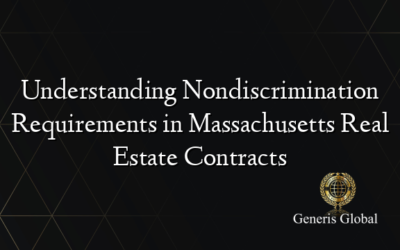 Understanding Nondiscrimination Requirements in Massachusetts Real Estate Contracts