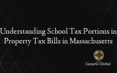 Understanding School Tax Portions in Property Tax Bills in Massachusetts
