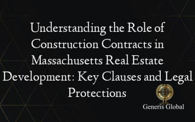Understanding the Role of Construction Contracts in Massachusetts Real Estate Development: Key Clauses and Legal Protections