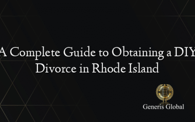 A Complete Guide to Obtaining a DIY Divorce in Rhode Island