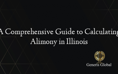 A Comprehensive Guide to Calculating Alimony in Illinois