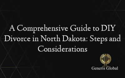 A Comprehensive Guide to DIY Divorce in North Dakota: Steps and Considerations