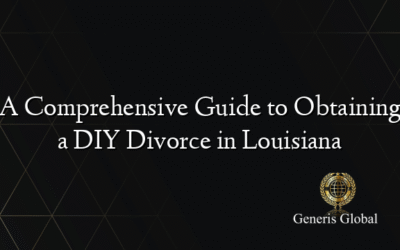 A Comprehensive Guide to Obtaining a DIY Divorce in Louisiana