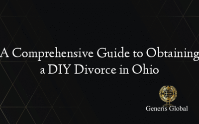 A Comprehensive Guide to Obtaining a DIY Divorce in Ohio