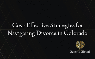 Cost-Effective Strategies for Navigating Divorce in Colorado