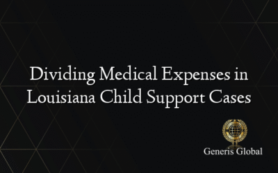 Dividing Medical Expenses in Louisiana Child Support Cases