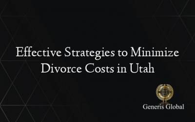 Effective Strategies to Minimize Divorce Costs in Utah