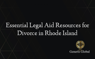 Essential Legal Aid Resources for Divorce in Rhode Island