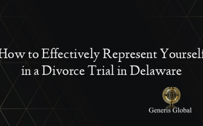 How to Effectively Represent Yourself in a Divorce Trial in Delaware