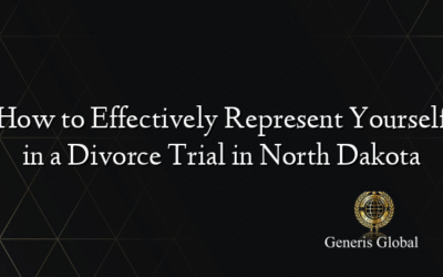 How to Effectively Represent Yourself in a Divorce Trial in North Dakota