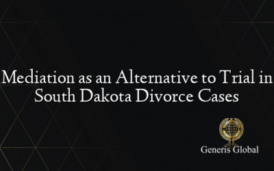 Mediation as an Alternative to Trial in South Dakota Divorce Cases