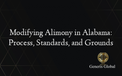 Modifying Alimony in Alabama: Process, Standards, and Grounds
