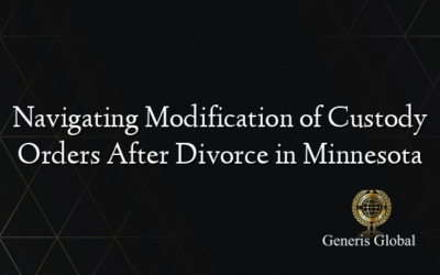 Navigating Modification of Custody Orders After Divorce in Minnesota