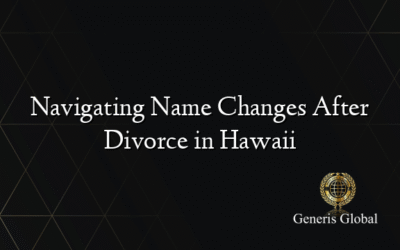 Navigating Name Changes After Divorce in Hawaii