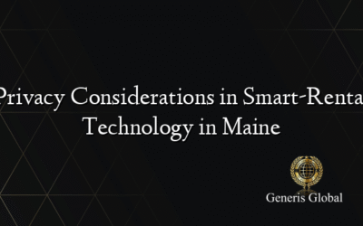 Privacy Considerations in Smart-Rental Technology in Maine