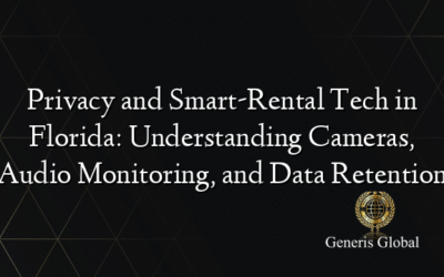 Privacy and Smart-Rental Tech in Florida: Understanding Cameras, Audio Monitoring, and Data Retention
