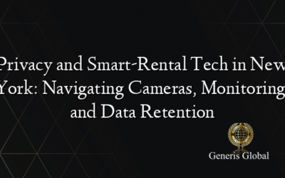 Privacy and Smart-Rental Tech in New York: Navigating Cameras, Monitoring, and Data Retention