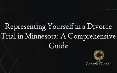 Representing Yourself in a Divorce Trial in Minnesota: A Comprehensive Guide