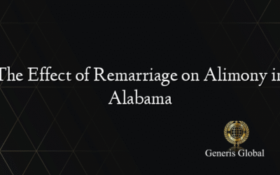 The Effect of Remarriage on Alimony in Alabama