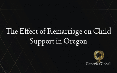 The Effect of Remarriage on Child Support in Oregon