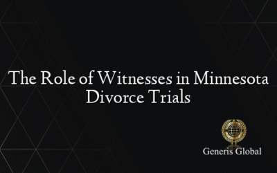 The Role of Witnesses in Minnesota Divorce Trials