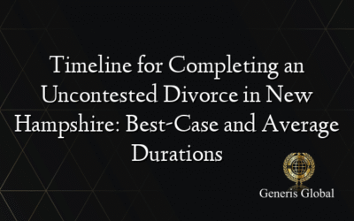 Timeline for Completing an Uncontested Divorce in New Hampshire: Best-Case and Average Durations