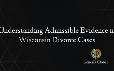 Understanding Admissible Evidence in Wisconsin Divorce Cases