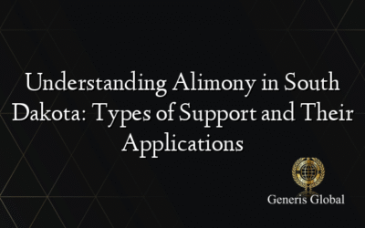 Understanding Alimony in South Dakota: Types of Support and Their Applications