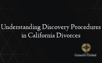 Understanding Discovery Procedures in California Divorces