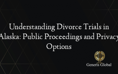Understanding Divorce Trials in Alaska: Public Proceedings and Privacy Options