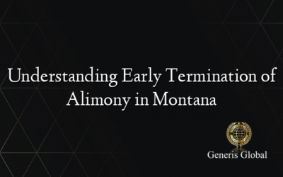Understanding Early Termination of Alimony in Montana
