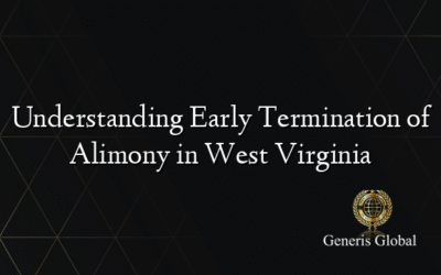 Understanding Early Termination of Alimony in West Virginia