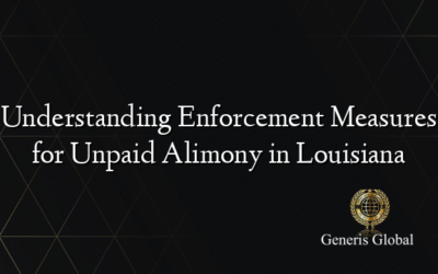Understanding Enforcement Measures for Unpaid Alimony in Louisiana