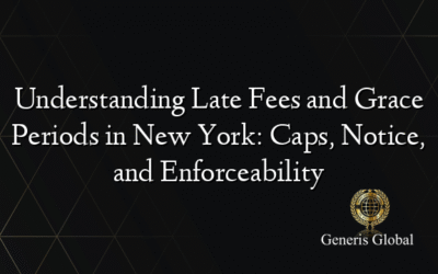 Understanding Late Fees and Grace Periods in New York: Caps, Notice, and Enforceability