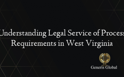 Understanding Legal Service of Process Requirements in West Virginia