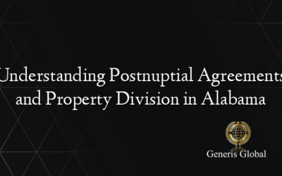Understanding Postnuptial Agreements and Property Division in Alabama