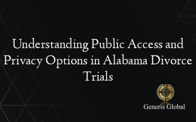 Understanding Public Access and Privacy Options in Alabama Divorce Trials